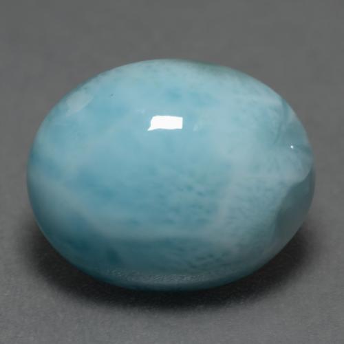 458ct Oval Cabochon Blue Larimar From Dominican Republic Dimension 12