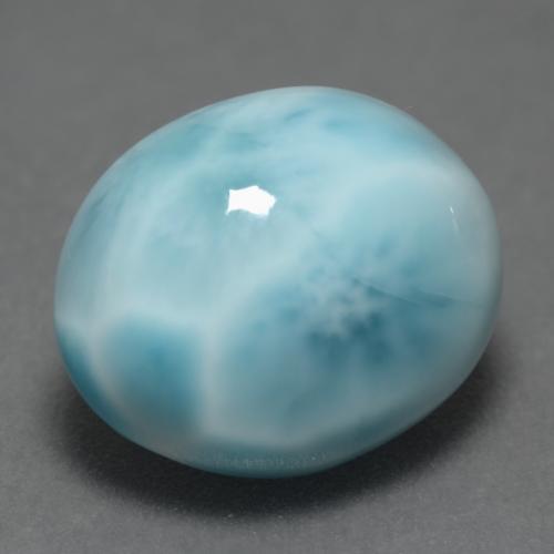 4.82 ct Blue Larimar Stone, Natural Larimar in Oval Cabochon Shape for Sale