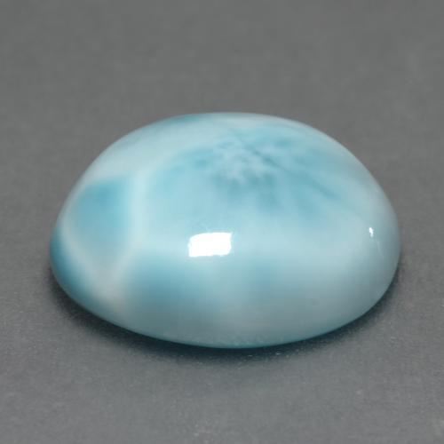 Larimar Gemstone in 12 x 10 mm (calibrated) Size for Sale, Larimar Stone in Light Greenish Blue Color