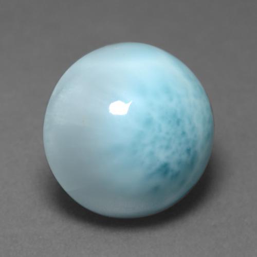 6.48 ct Blue Larimar Stone, Natural Larimar in Round Cabochon Shape for Sale