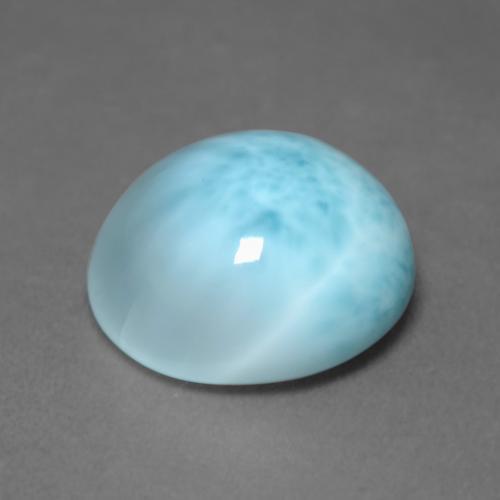 Larimar Gemstone in 12 mm (calibrated) Size for Sale, Larimar Stone in Light Greenish Blue Color