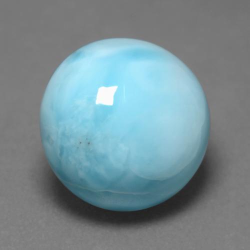 7.48 ct Blue Larimar Stone, Natural Larimar in Round Cabochon Shape for Sale