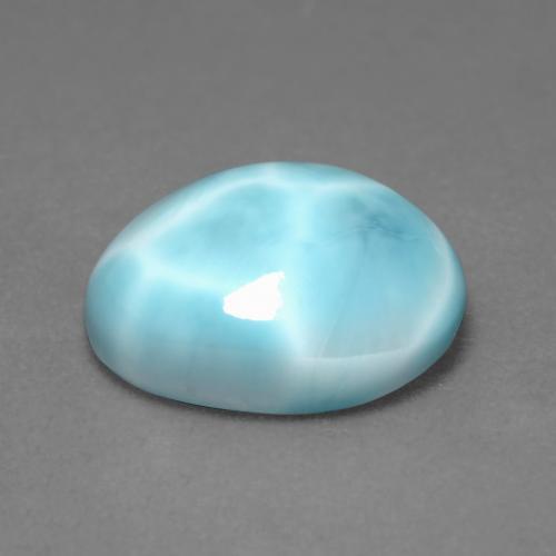 Larimar Gemstone in 11.7 x 9 mm Size for Sale, Larimar Stone in Light Sky Blue Color