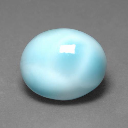 5.2 carat Oval 11.9x10 mm Blue Larimar Gemstone