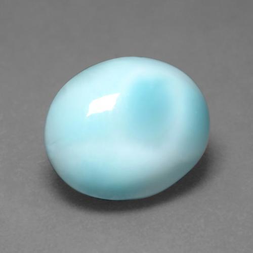 5.18 ct Blue Larimar Stone, Natural Larimar in Oval Cabochon Shape for Sale