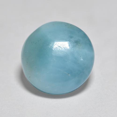 Medium Blue Larimar Gem - 2.7ct Cabochon rotondo (ID: 558988)
