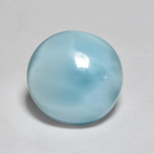 Medium Blue Larimar Gem - 2ct Round Cabochon (ID: 558995)