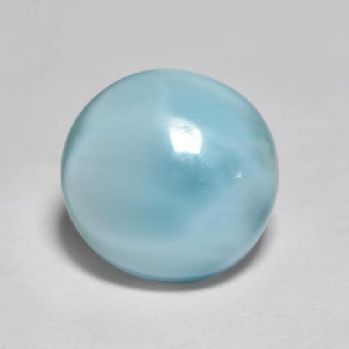 Blue Larimar 2 Carat Round From Dominican Republic Gemstone