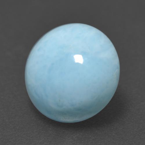 3.28 ct Blue Larimar Stone, Natural Larimar in Round Cabochon Shape for Sale