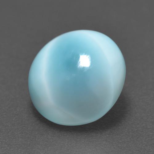 3.35 ct Blue Larimar Stone, Natural Larimar in Round Cabochon Shape for Sale
