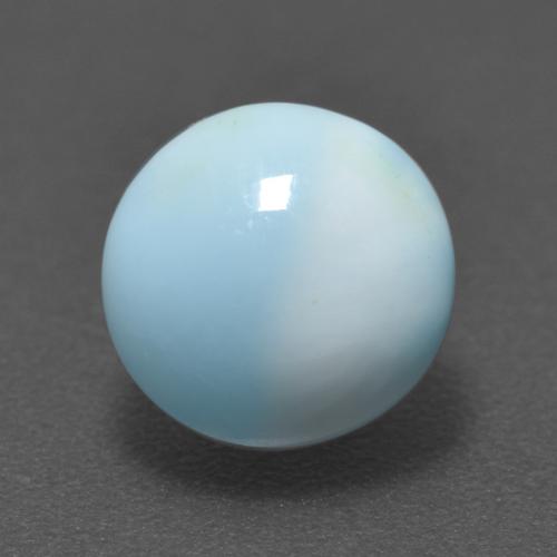 Azul verdoso claro Larimar Gema - 2.7ct Cabujón Redondo (ID: 559340)