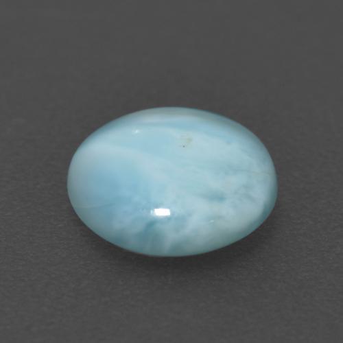 Larimar Gemstone in 7.6 mm Size for Sale, Larimar Stone in Light Sky Blue Color