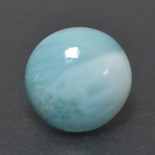 Light Blue Larimar Gem - 3.1ct Round Cabochon (ID: 559480)