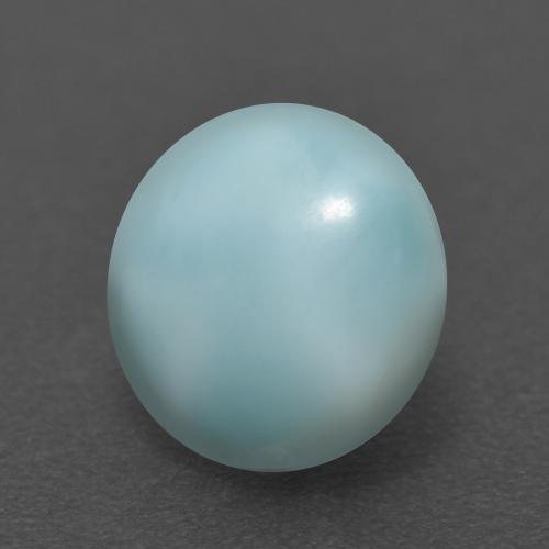 2.56 ct Blue Larimar Stone, Natural Larimar in Round Cabochon Shape for Sale