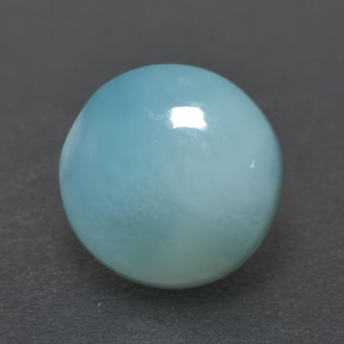 2.10 ct Blue Larimar Gemstone, Larimar Gem in Round Cabochon Shape for Sale.