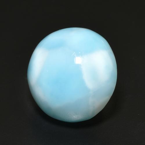7.56 ct Blue Larimar Stone, Natural Larimar in Round Cabochon Shape for Sale