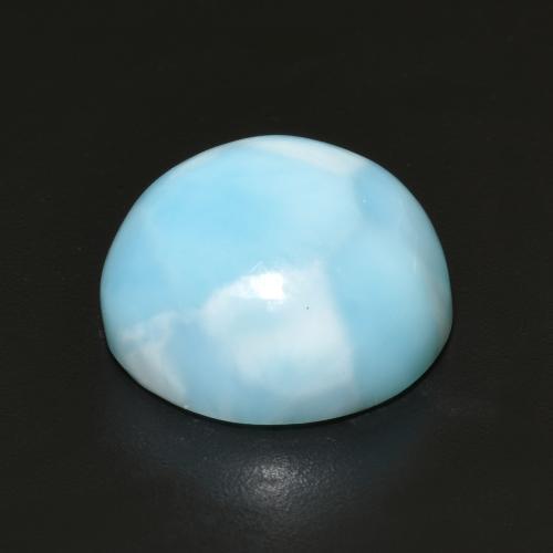Larimar Gemstone in 12 mm (calibrated) Size for Sale, Larimar Stone in Light Greenish Blue Color
