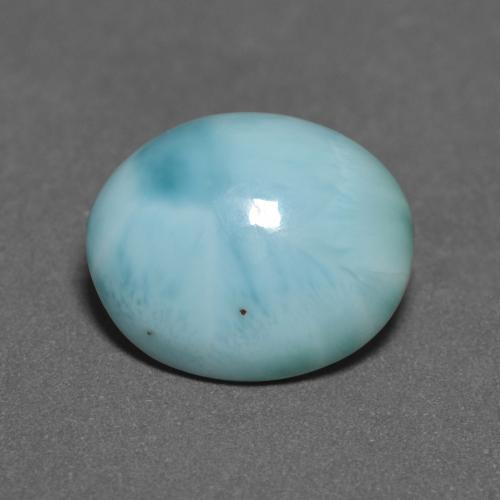 Light Blue Green Larimar Gem - 4.5ct Oval Cabochon (ID: 596024)