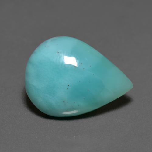 Teal Larimar Gem - 6.5ct Pear Cabochon (ID: 597034)