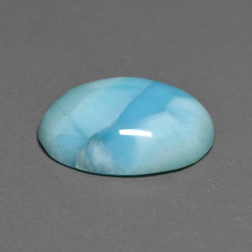 Larimar Gemstone in 14.5 x 10.6 mm Size for Sale, Larimar Stone in Light Blue Green Color