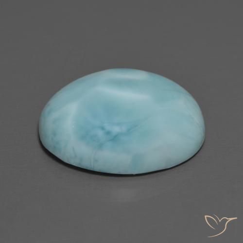Larimar Gemstone in 16 x 12 mm (calibrated) Size for Sale, Larimar Stone in Light Sky Blue Color