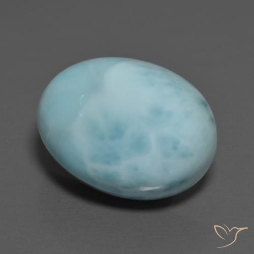 11.35ct Natural Light Blue Larimar, Oval, Opaque