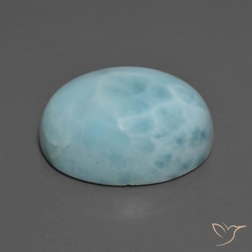 Larimar Gemstone in 16 x 12 mm (calibrated) Size for Sale, Larimar Stone in Light Blue Color