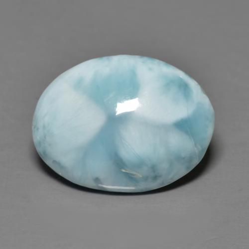 6.44 ct Oval Larimar, 16 x 12 mm From the Dominican Republic, Photo A