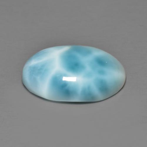 Larimar Gemstone in 16 x 12 mm (calibrated) Size for Sale, Larimar Stone in Light Greenish Blue Color