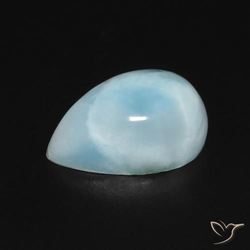 Larimar Gemstone in 12 x 8 mm (calibrated) Size for Sale, Larimar Stone in Light Blue Green Color