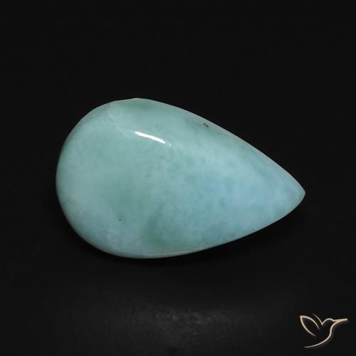 2.45 ct Pear Larimar, 12 x 8 mm From the Dominican Republic, Photo A
