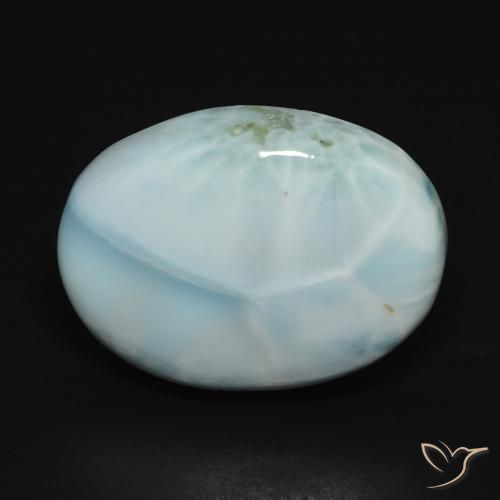 15.73 ct Oval Larimar, 20 x 15.1 mm From the Dominican Republic, Photo A