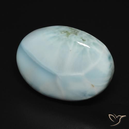15.73ct Natural Baby Blue Larimar, Oval, Opaque 15.73ct Natural Baby Blue Larimar, Oval, Opaque