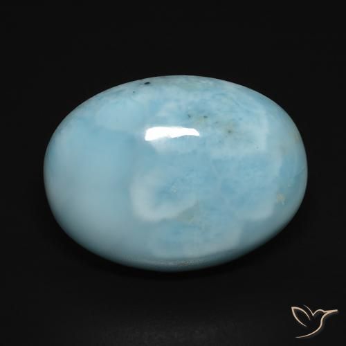 16.5 ct Oval Larimar, 20.2 x 15.2 mm From the Dominican Republic, Photo A