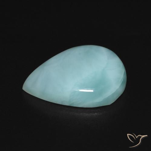 Larimar Gemstone in 13 x 9 mm (calibrated) Size for Sale, Larimar Stone in Blue Green Color
