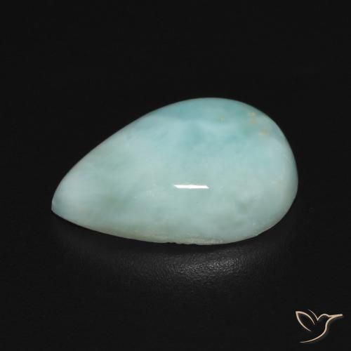 Larimar Gemstone in 13 x 9 mm (calibrated) Size for Sale, Larimar Stone in Light Greenish Blue Color