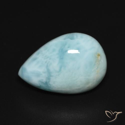 2,97 ct Birnen-Larimar, 12,9 x 8,8 mm Aus der Dominikanischen Republik, Photo A