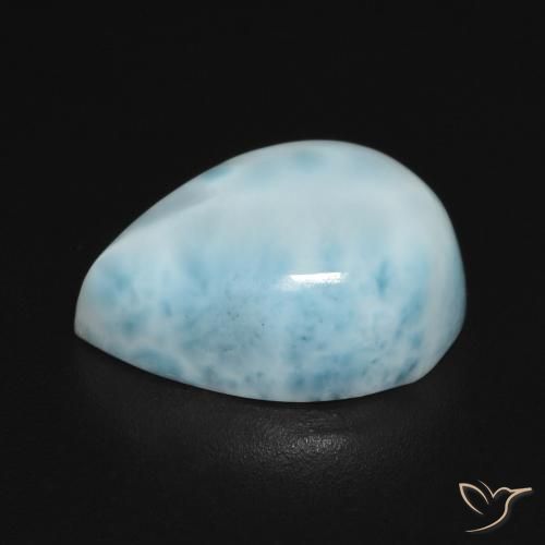 Larimar Gemstone in 14 x 10 mm (calibrated) Size for Sale, Larimar Stone in Light Greenish Blue Color