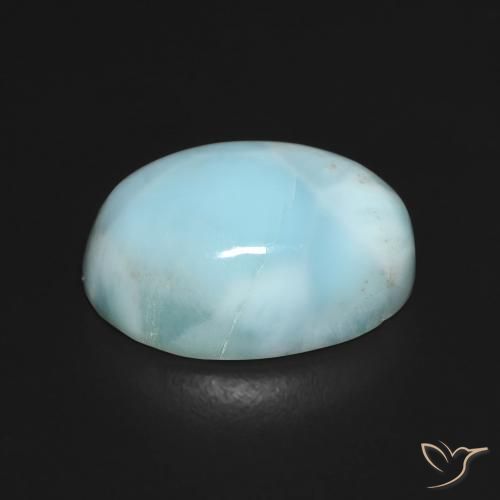 Larimar Gemstone in 15 x 10 mm (calibrated) Size for Sale, Larimar Stone in Blue Green Color