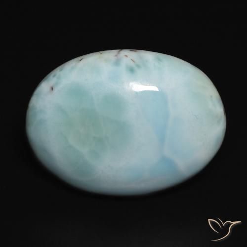 14.11 ct Oval Larimar, 20.1 x 15.3 mm From the Dominican Republic, Photo A