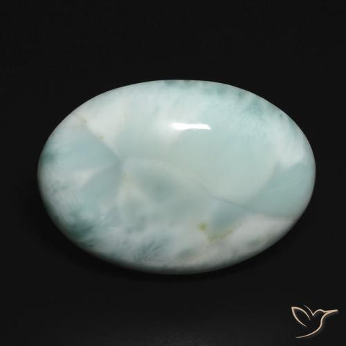 13.43 ct Oval Larimar, 20 x 15.2 mm From the Dominican Republic, Photo A