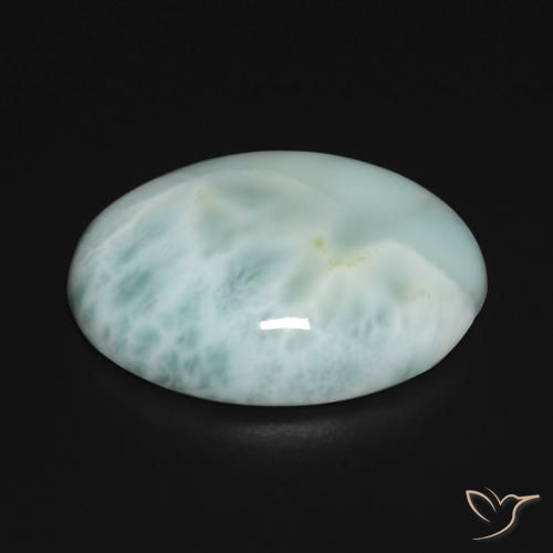 Larimar Gemstone in 20 x 15 mm (calibrated) Size for Sale, Larimar Stone in Light Blue Green Color