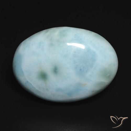 15.11 ct Oval Larimar, 20.1 x 15.3 mm From the Dominican Republic, Photo A