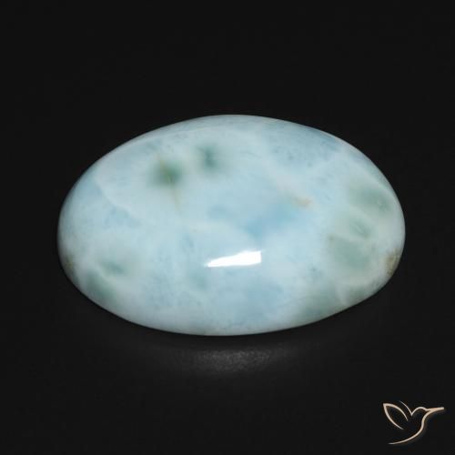Larimar Gemstone in 20 x 15 mm (calibrated) Size for Sale, Larimar Stone in Blue Green Color