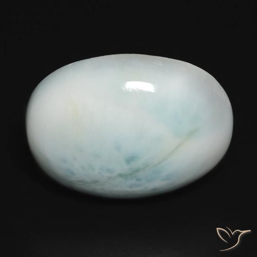 16.21 ct Oval Larimar, 20 x 15.1 mm From the Dominican Republic, Photo A