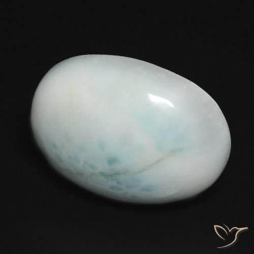 16.21 ct Turquoise Larimar Stone, Natural Larimar in Oval Cabochon Shape for Sale