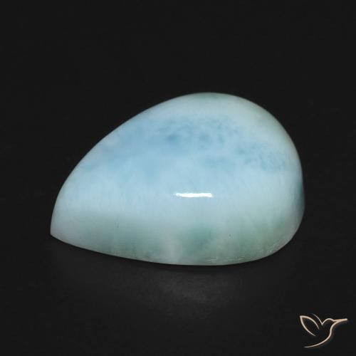 Larimar Gemstone in 16 x 12 mm (calibrated) Size for Sale, Larimar Stone in Light Greenish Blue Color