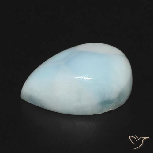 Larimar Gemstone in 12 x 8 mm (calibrated) Size for Sale, Larimar Stone in Blue Green Color