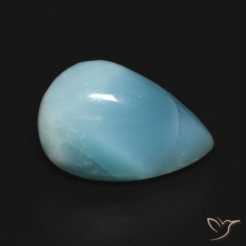 2.11 ct Pear Larimar, 11.7 x 7.8 mm From the Dominican Republic, Photo A