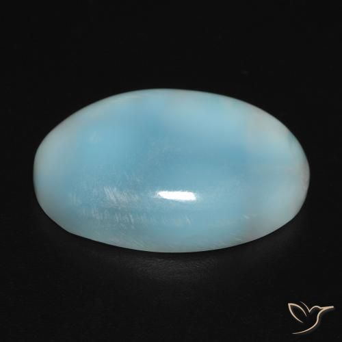 Larimar Gemstone in 18 x 13 mm (calibrated) Size for Sale, Larimar Stone in Blue Green Color